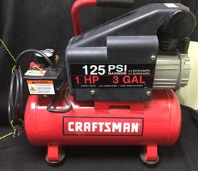 CRAFTSMAN Air Compressor, 1 HP, 125 PSI, 3 GALLON 921.153101 (SPG017604